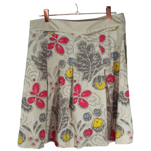 Nike Golf Skort Pockets All Over Print Beige Flower Floral Large - Picture 3 of 16